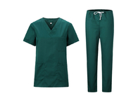 पॉलिएस्टर कपास पुन: प्रयोज्य स्क्रब सूट नर्स वर्दी गाउन अस्पताल कपड़ा