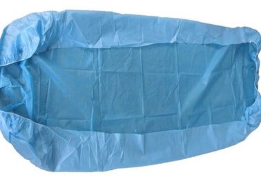 लोचदार सज्जित चादरों के साथ क्लिनिक डिस्पोजेबल सर्जिकल ड्रेप्स ब्लू बेड कवर