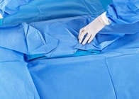 अस्पताल में उपयोग के लिए फैब्रिक नॉनवॉवन सर्जिकल स्टेराइल ड्रेप्स 20 X 20 इंच नीले रंग में
