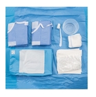 व्यक्तिगत पैकेजिंग और गैर बुने हुए कपड़े के साथ एक बार में इस्तेमाल होने वाले मेडिकल सर्जिकल पैक