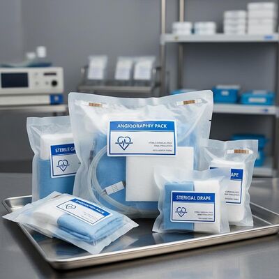 Steam Sterilization Sterile Surgical Packs with Non-woven Fabric and Angiography Pack for Hospitals