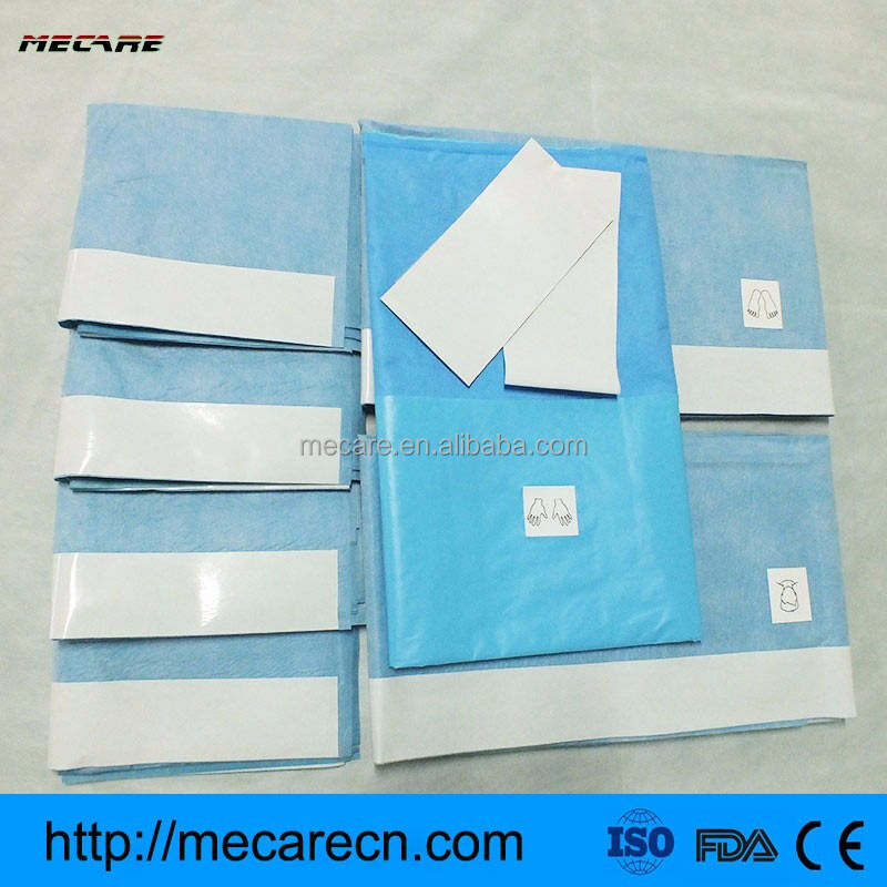 उच्च अवशोषण सामग्री वाले अल्ट्रासोनिक सीम और चिकित्सा प्रक्रियाओं के लिए OEM सहायक उपकरण के साथ एक बार में इस्तेमाल किए जाने वाले सर्जिकल पैक